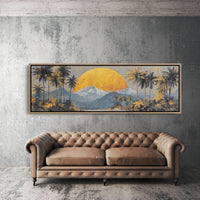 Golden Sun Beyond The Palms