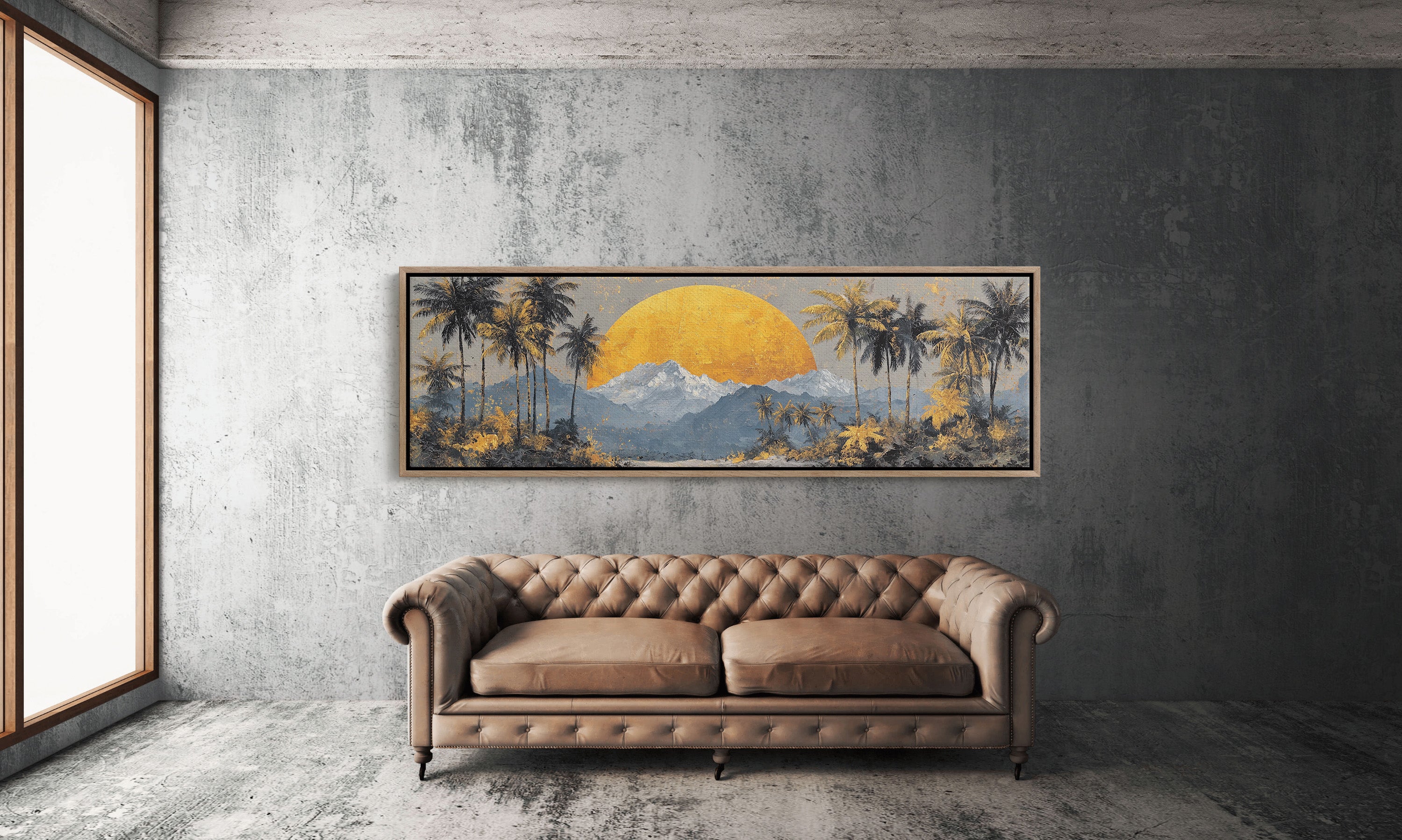Golden Sun Beyond The Palms