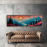 Sunset Layers Across Silent Peaks