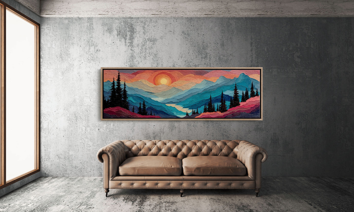 Sunset Layers Across Silent Peaks