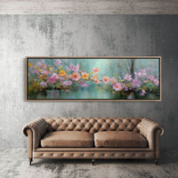 Blossoms Drifting Over Quiet Water