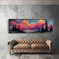 Crimson Skies Over Silent Pines