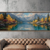 Autumn Reflections Beneath Alpine Peaks