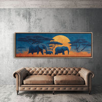 Silent Giants Beneath The Amber Moon