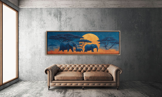 Silent Giants Beneath The Amber Moon