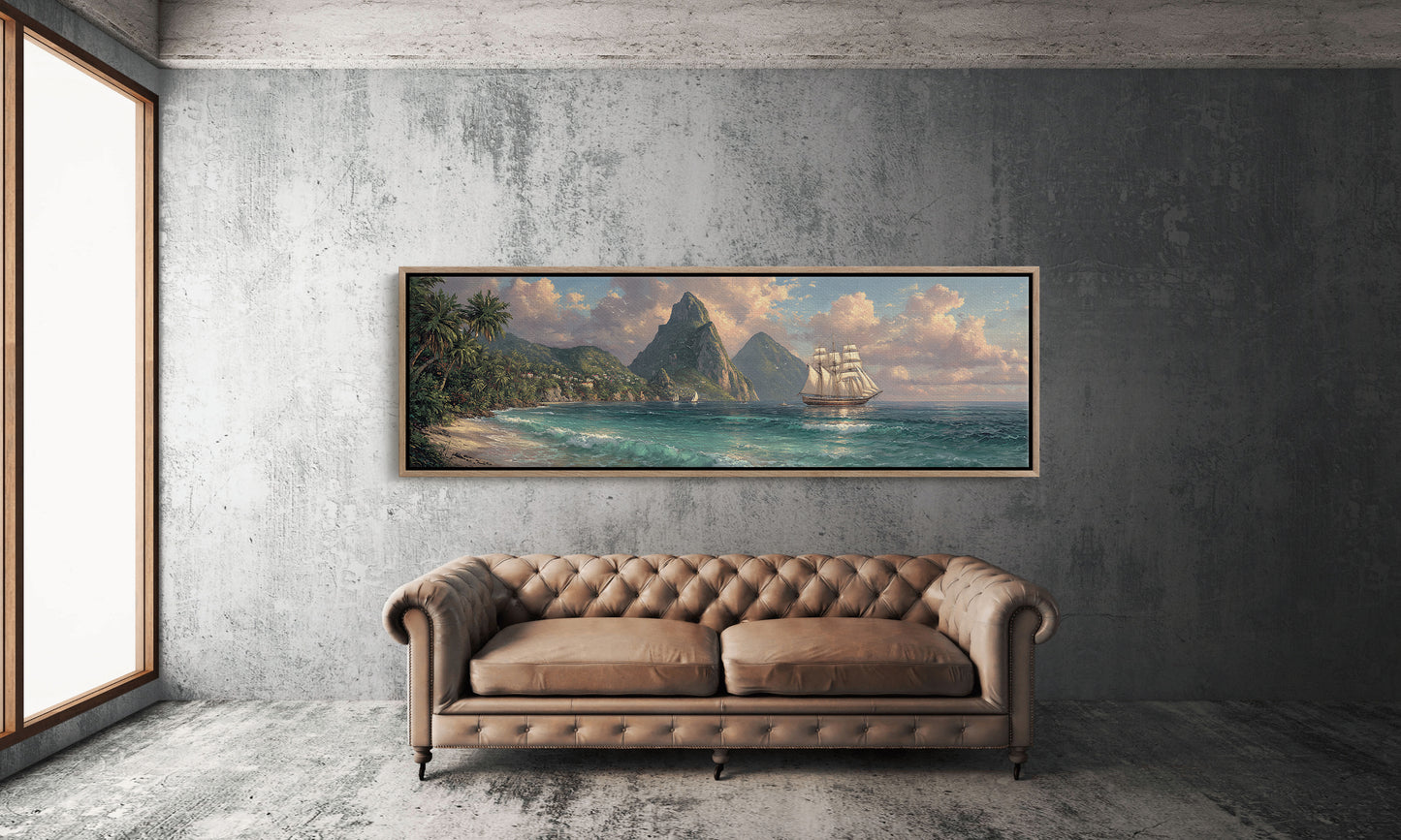 Sails Beneath Emerald Peaks