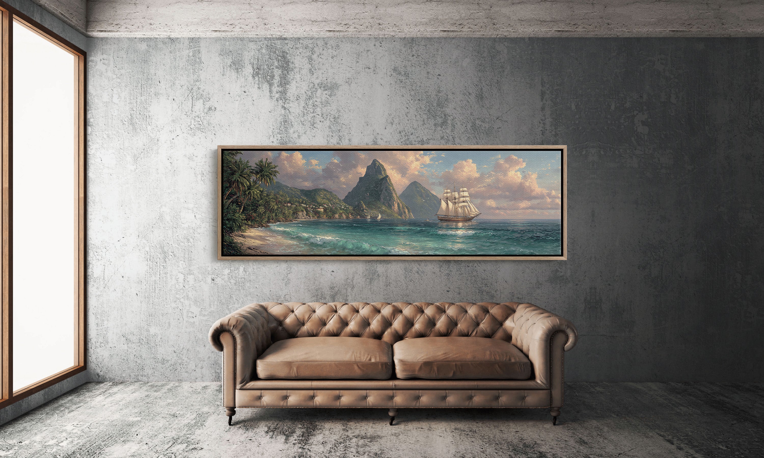 Sails Beneath Emerald Peaks