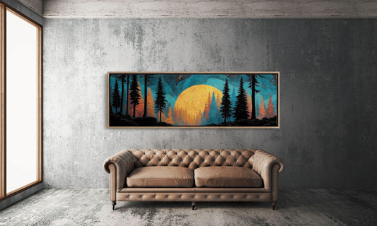 Golden Moon Over Timberline