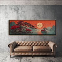 Crimson Sun Over Quiet Isles