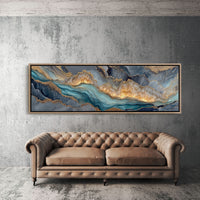 Gilded Tides in Stone