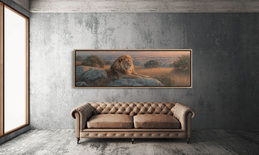 Savanna King at Sunset