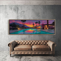 Desert Sunset Poolside Glow
