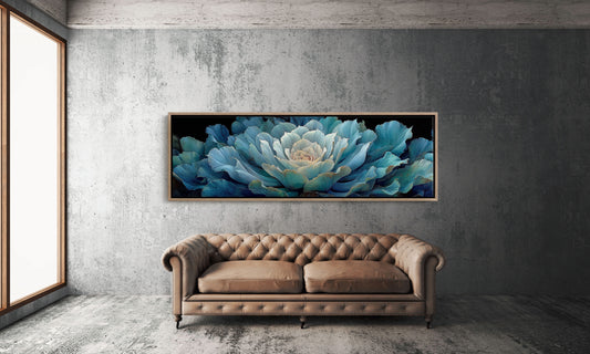 Midnight Bloom In Teal