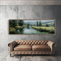 Quiet River Through Green Fields