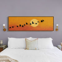 Wild Geese Across the Setting Sun
