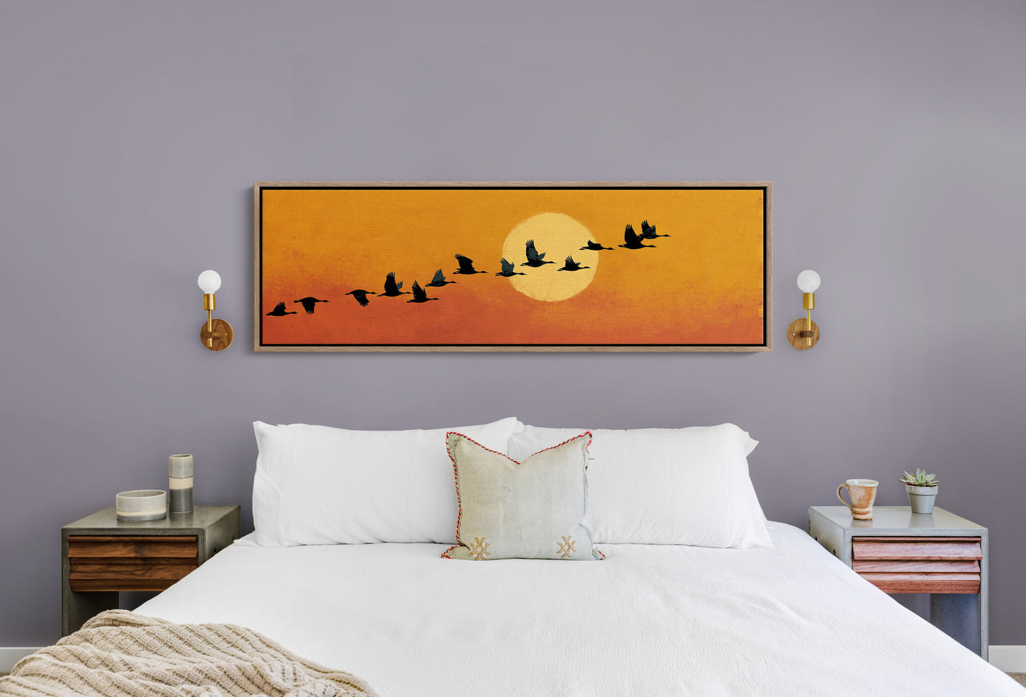 Wild Geese Across the Setting Sun