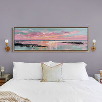 Blush Horizon Coastal Sunset