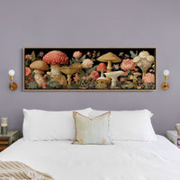 Midnight Garden Of Wild Mushrooms