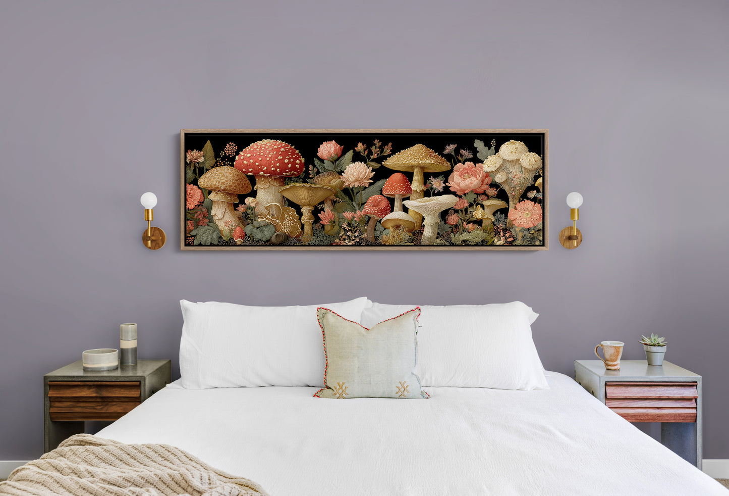 Midnight Garden Of Wild Mushrooms