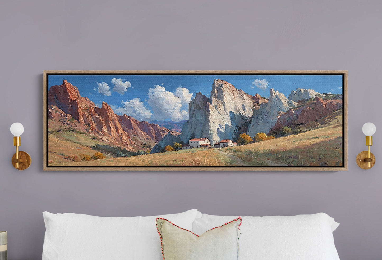 Valley Home Beneath Stone Giants
