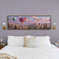 Balloons Rising Over Stone Valleys