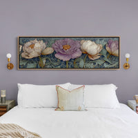 Victorian Peonies In Midnight Garden