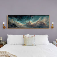 Celestial Clouds Beneath A Starlit Sky