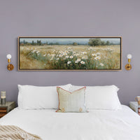 Wild Daisies Across Golden Meadow