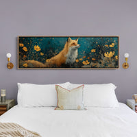 Enchanted Forest Fox and Wildflowers