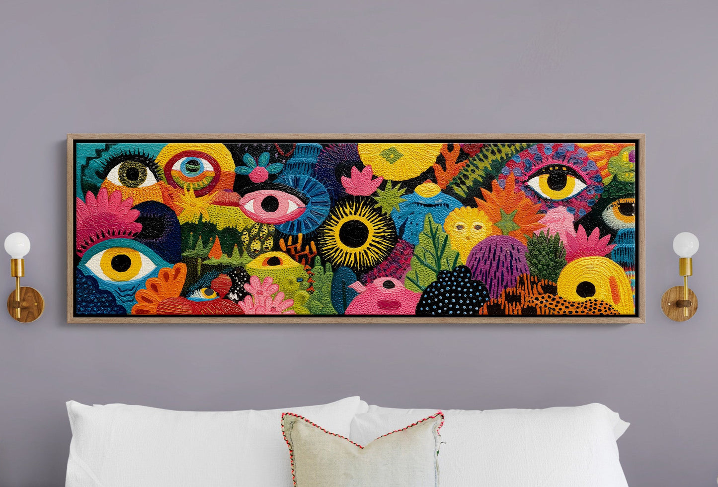 Eyes Watching Through Color