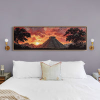 Sunset Over the Ancient Pyramid