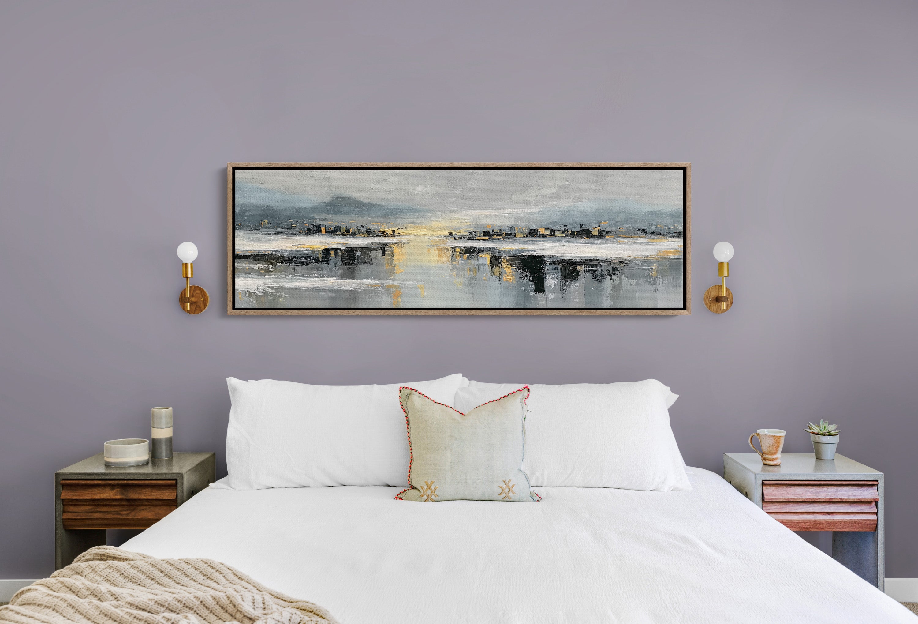 Golden Reflection Over Quiet City