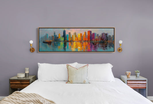 Neon City Reflections