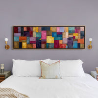 Color Block Abstract Geometric Wall Art
