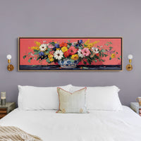 Wildflowers Spill Across Coral Light
