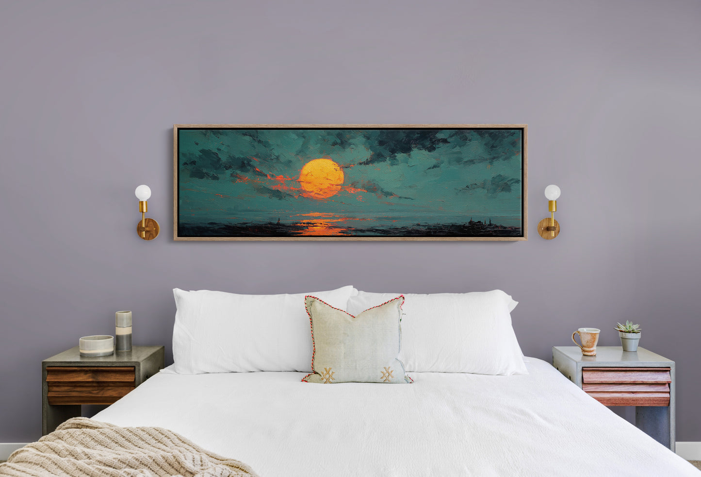 Molten Sun Over Quiet Horizon