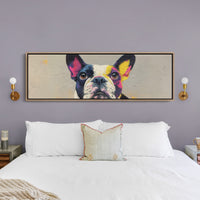 Color Burst Boston Terrier Portrait