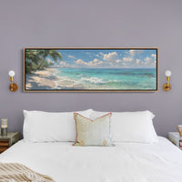 Waves Along a Sunlit Shore