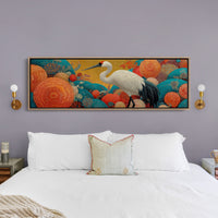 Crane Among the Coral Garden