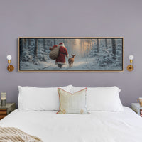 Santa’s Quiet Walk Through Winter Pines