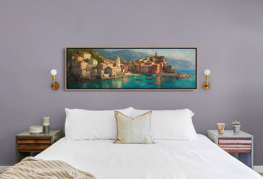 Sunlit Harbor of the Italian Coast