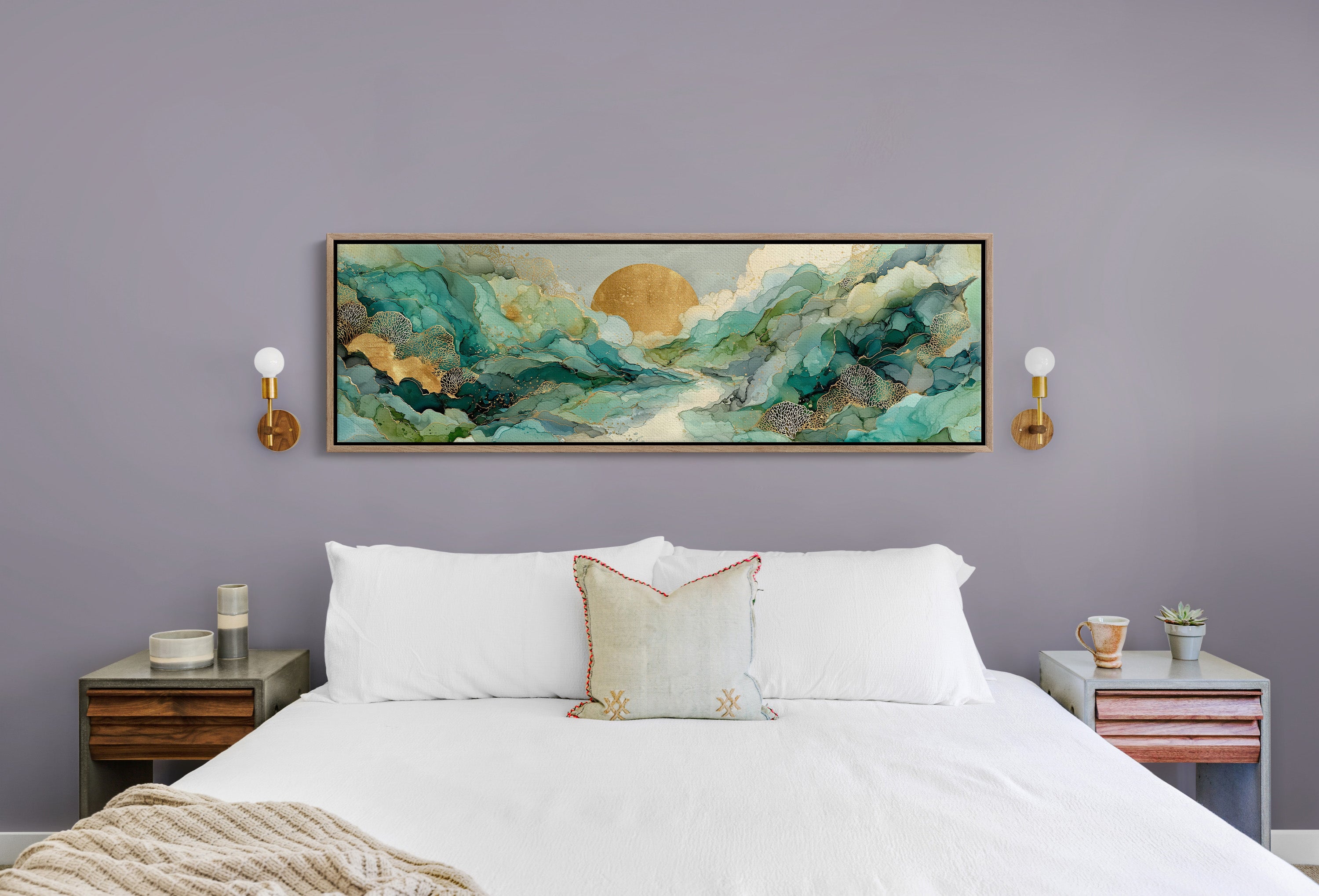Golden Sun Over Emerald Tides