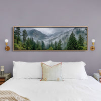 Misty Pines In Mountain Silence