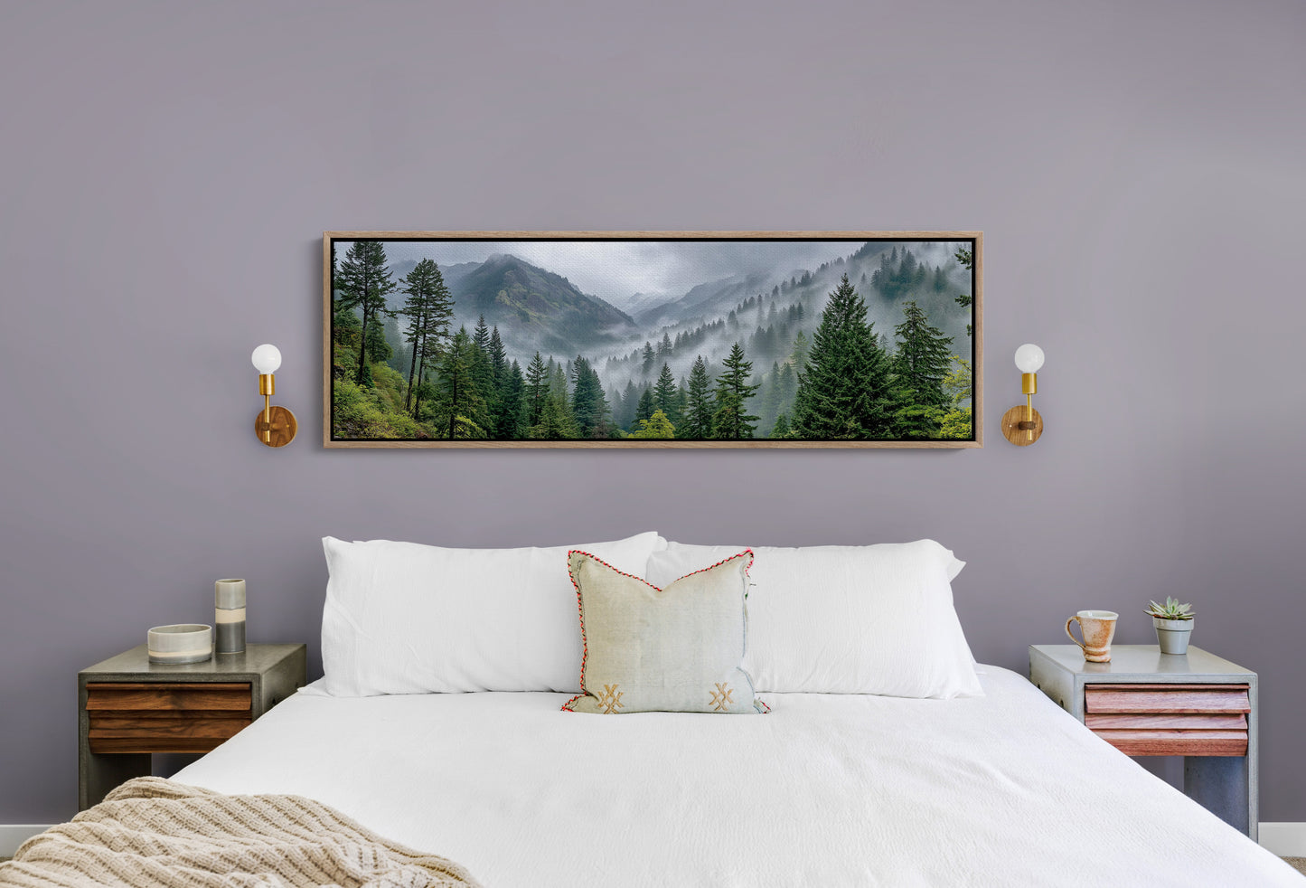 Misty Pines In Mountain Silence