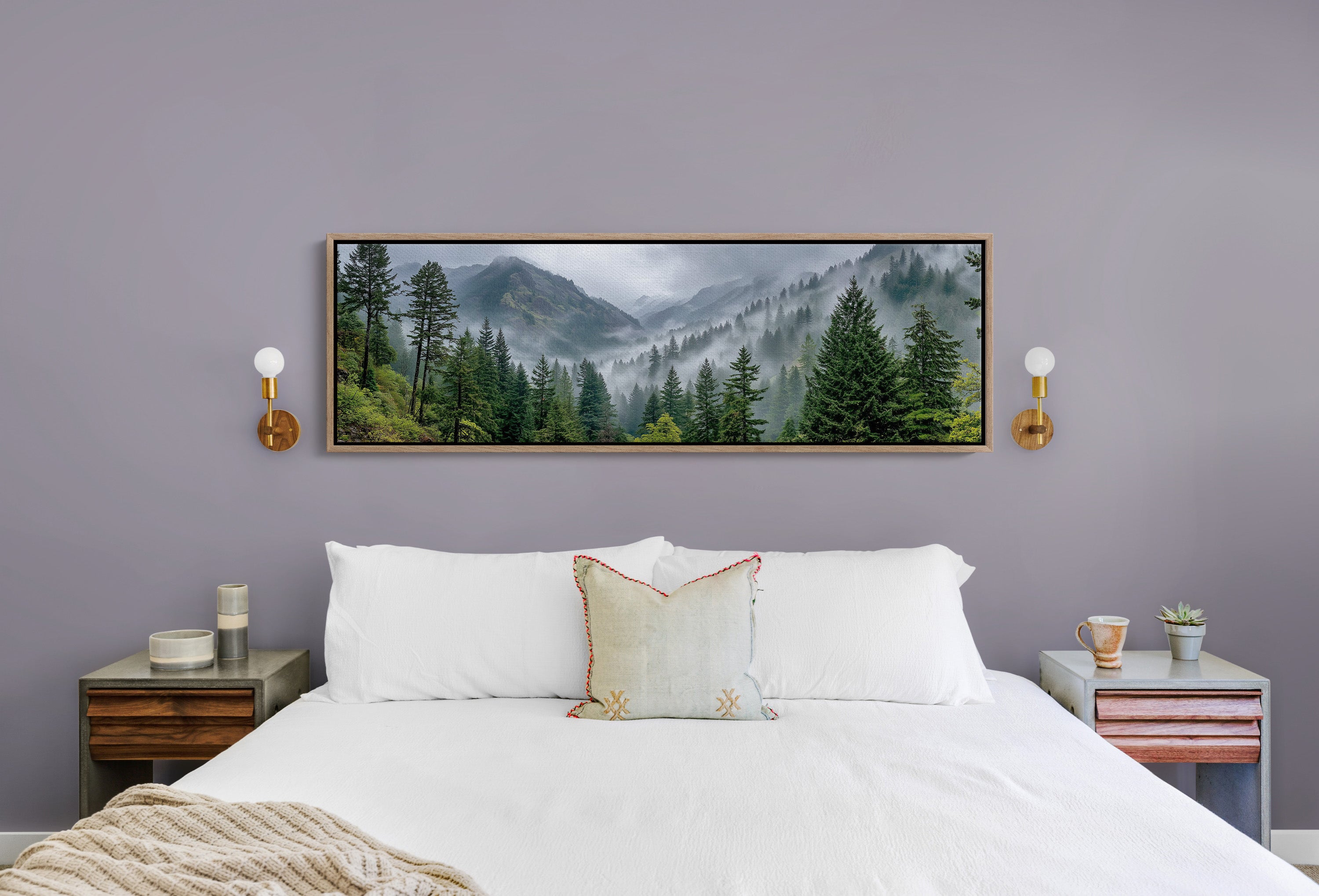 Misty Pines In Mountain Silence
