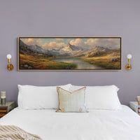Golden Valley Beneath Alpine Peaks
