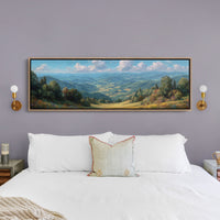 Sunlit Valley Beneath Endless Blue