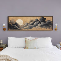 Moon Rising Through Storm Clouds