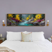 Autumn River Through Golden Pines