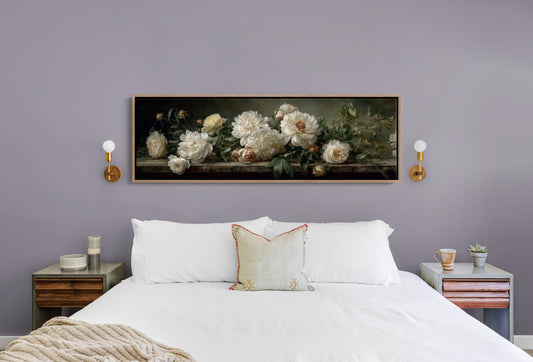 White Peonies In Shadowed Stillness